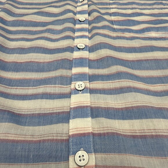 Women's COLUMBIA Lightweight Cotton Button-Down Roll-Tab SHIRT- Size XL - Picture 4 of 10